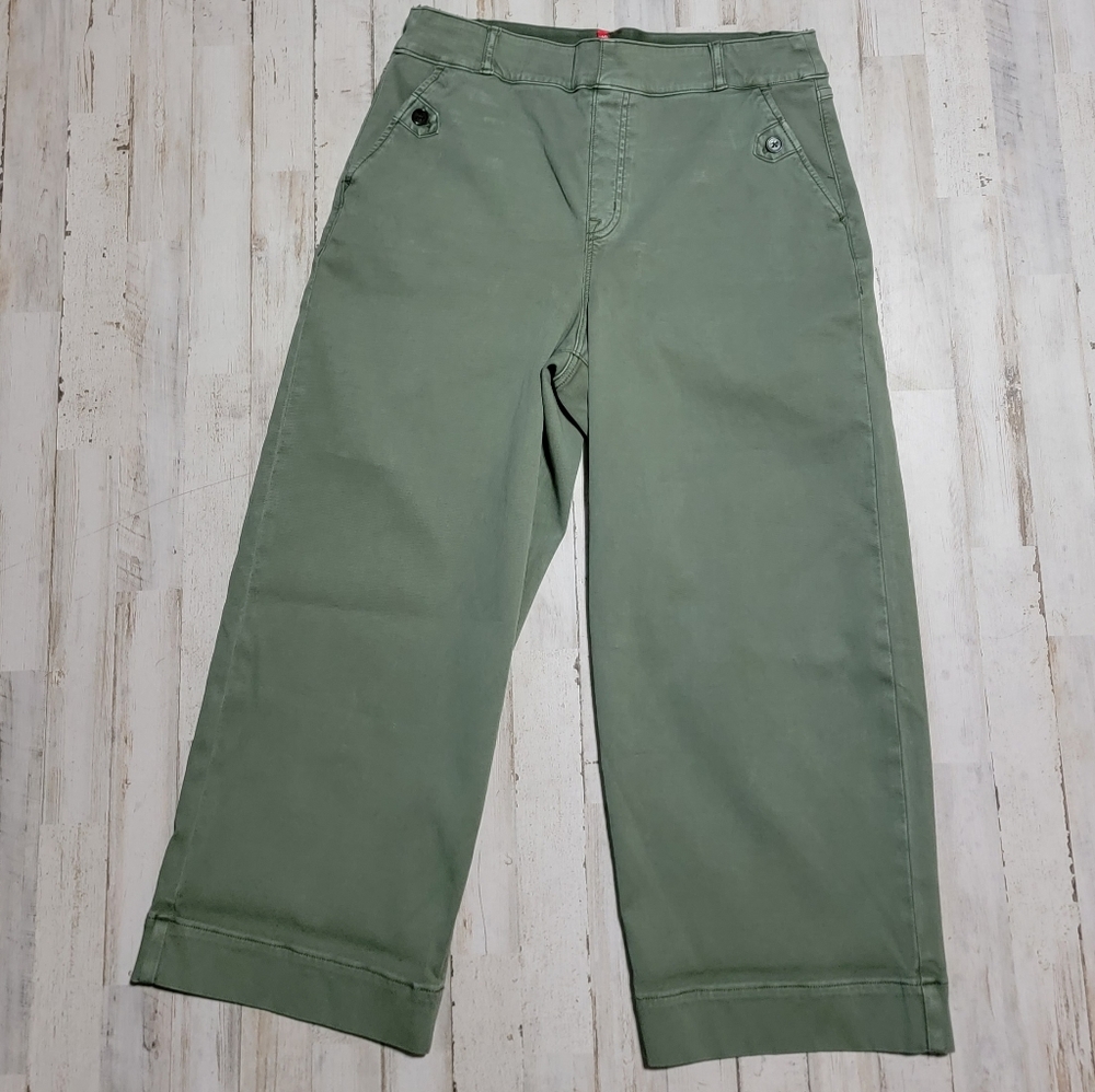 Spanx Twill Wide Leg Crops NWOT